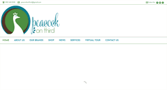 Desktop Screenshot of peacockonthird.com